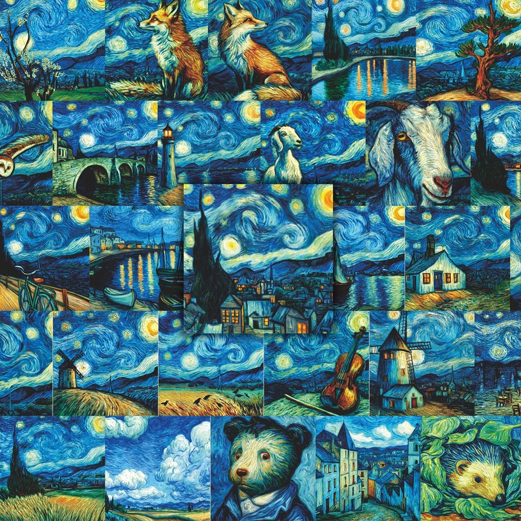 Lunira - Vintage Painterly 50-Piece Sticker Pack