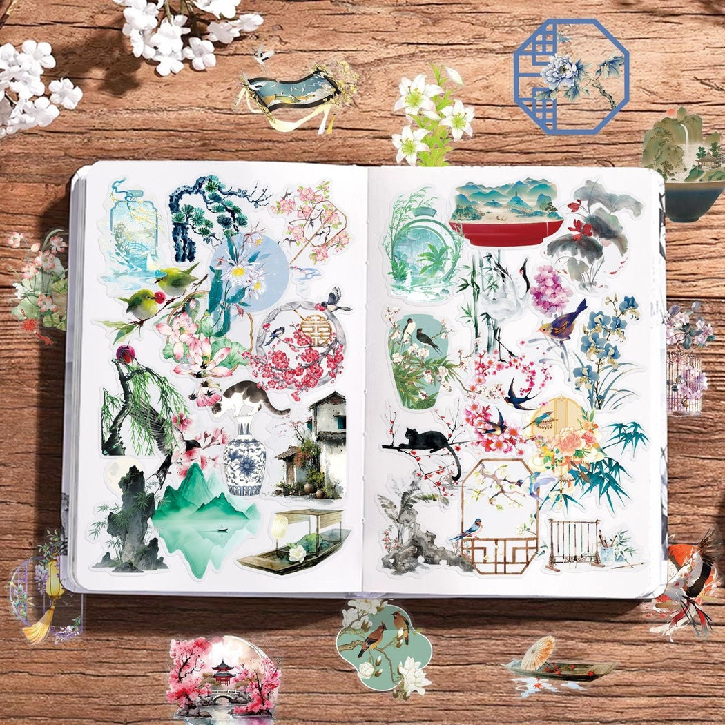 Lunira - Landscape Ink-Wash 50-Piece Sticker Pack