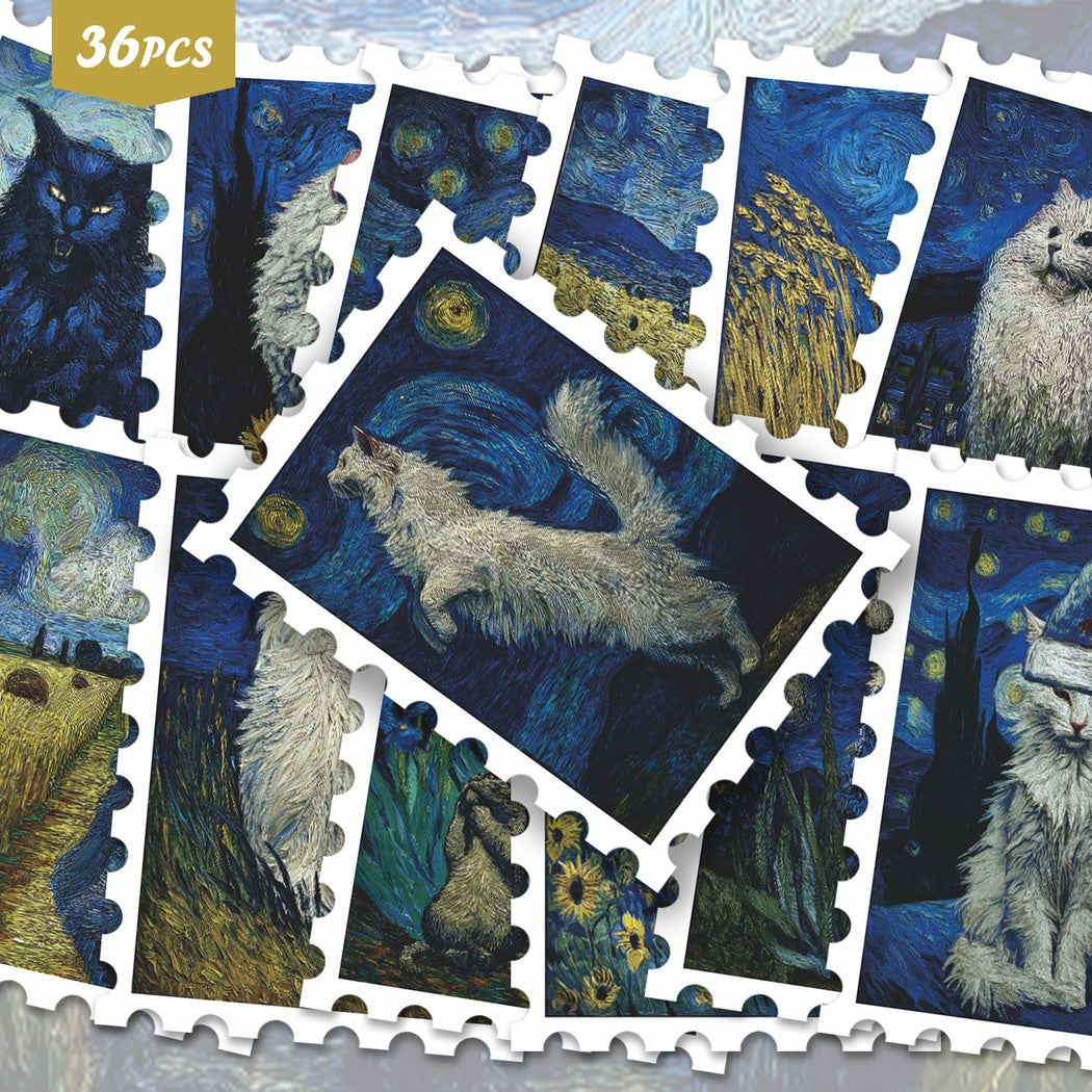 Lunira - Celestial Cat 36-Piece Sticker Pack