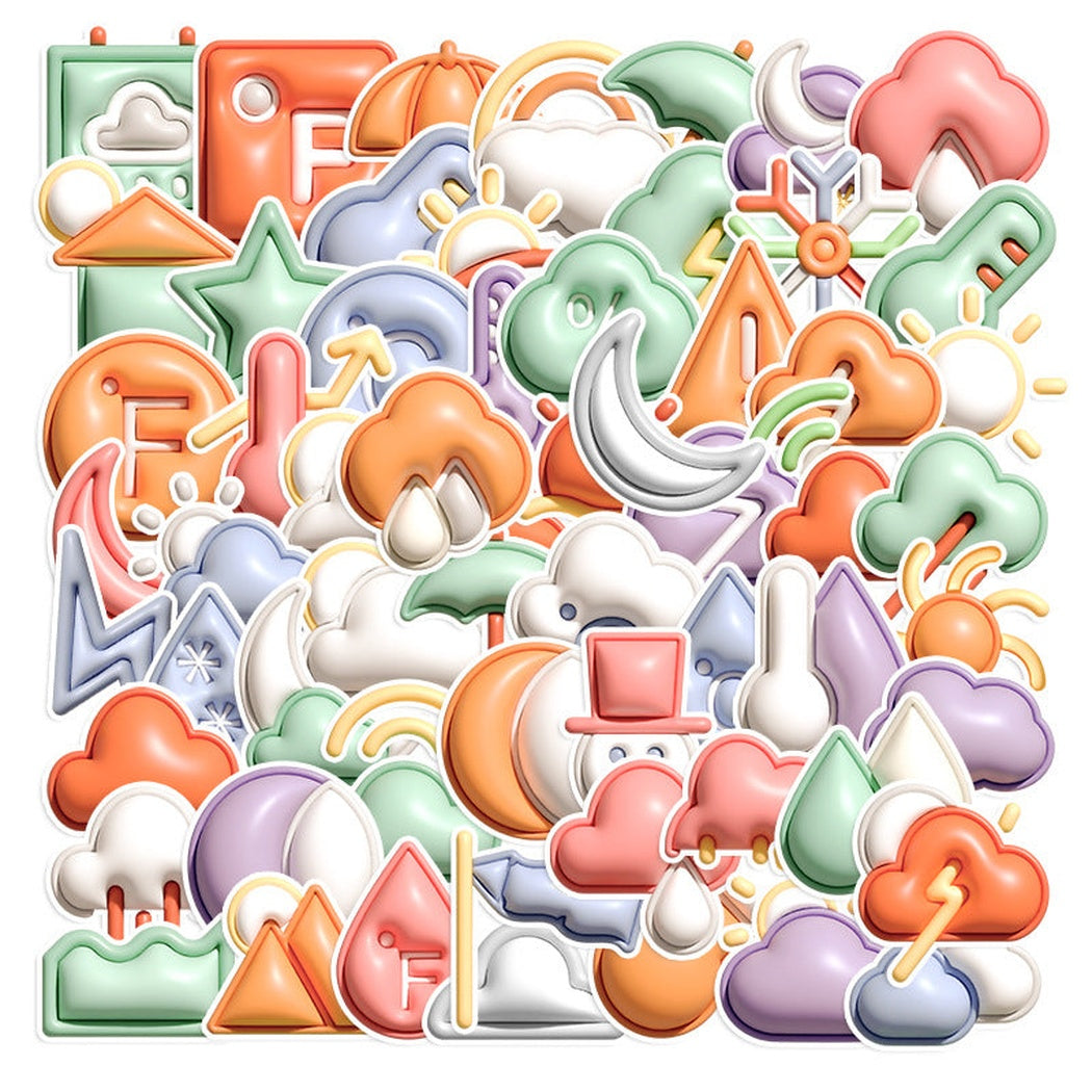Lunira - Weather Cloud 60-Piece Sticker Pack