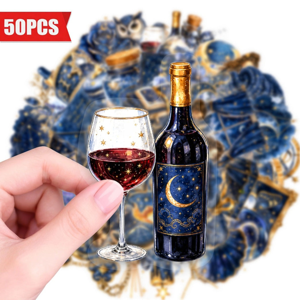 Lunira - Barware Vintage 50-Piece Sticker Pack