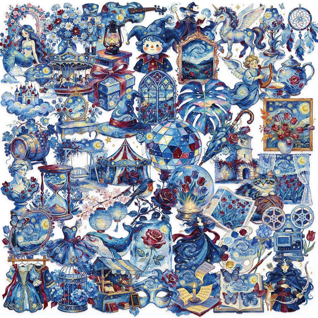 Lunira - Rose Cartoon 50-Piece Sticker Pack