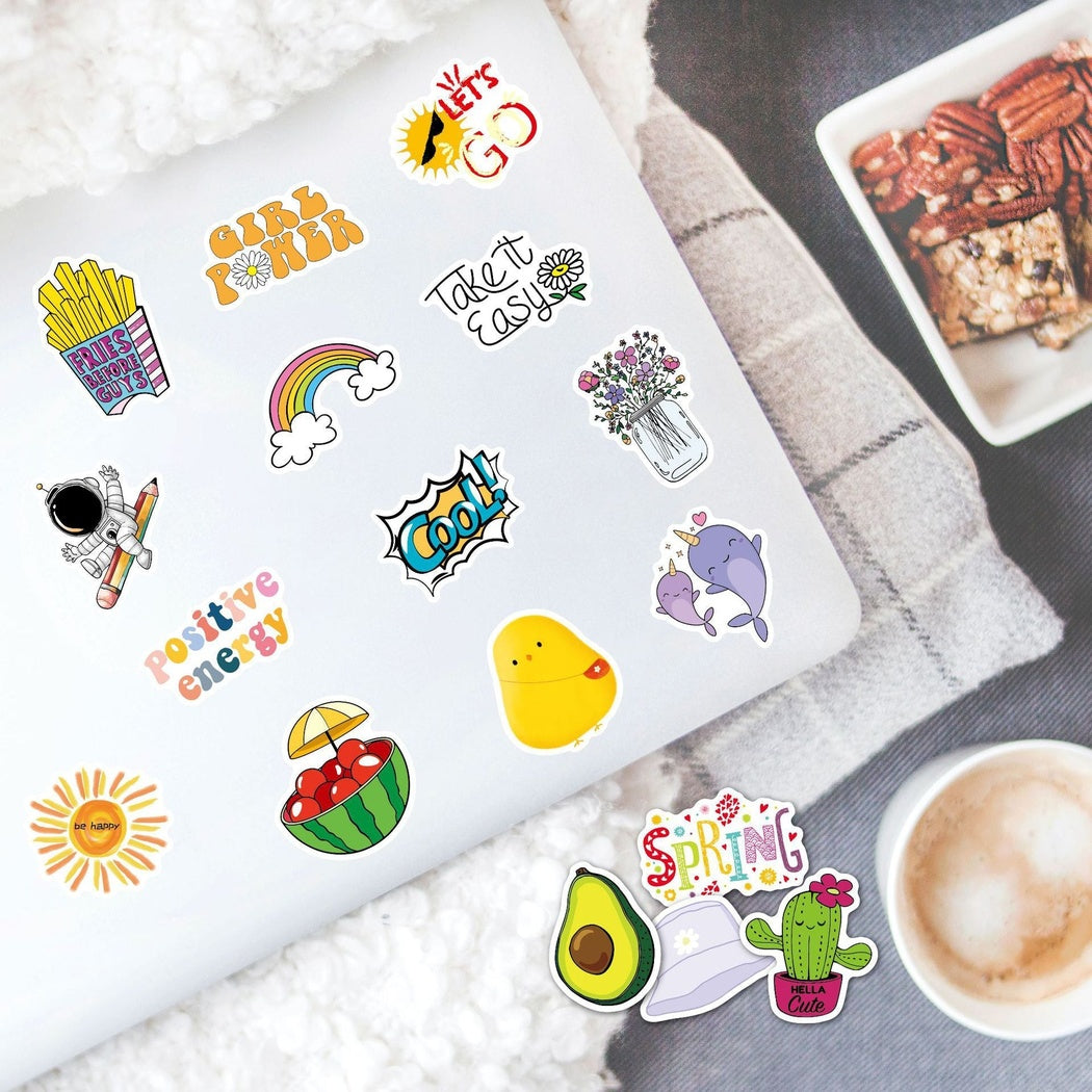 Lunira - Summer Cartoon 50-Piece Sticker Pack