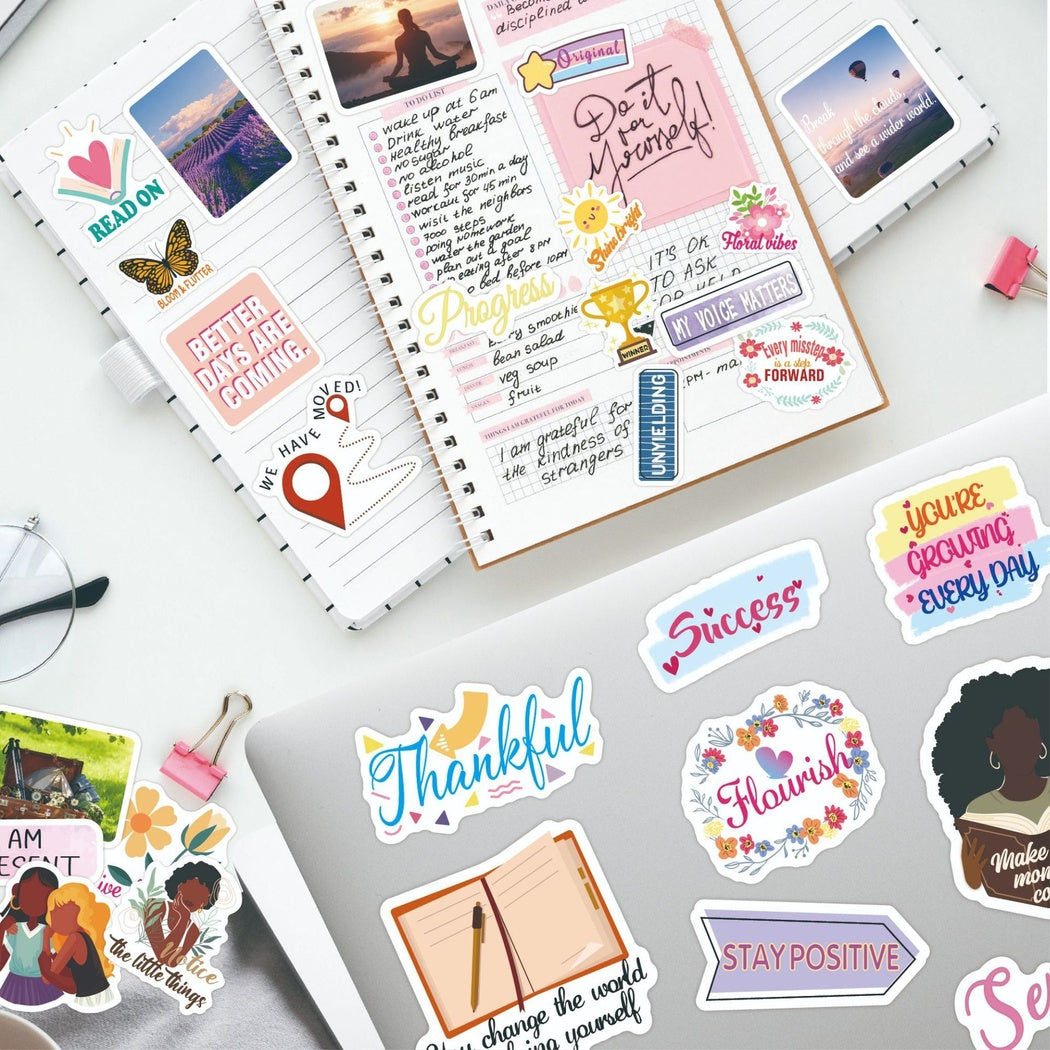 Lunira - Motivational Journaling 50-Piece Sticker Pack
