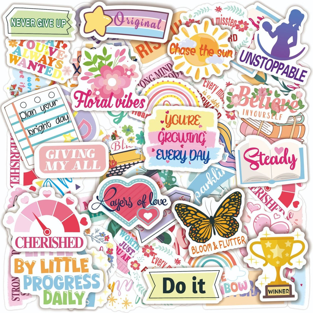 Lunira - Motivational Journaling 50-Piece Sticker Pack