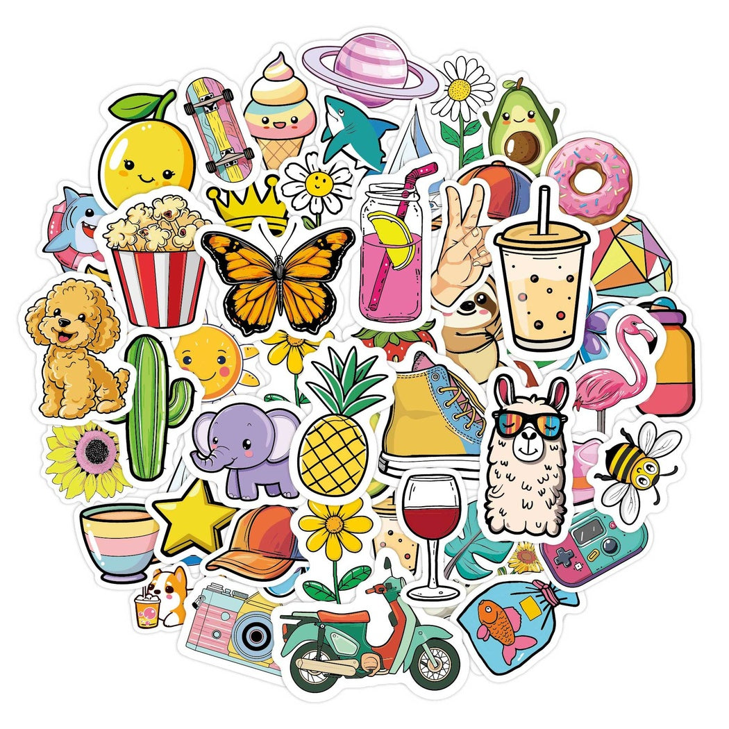 Lunira - Tropical Summer 50-Piece Sticker Pack