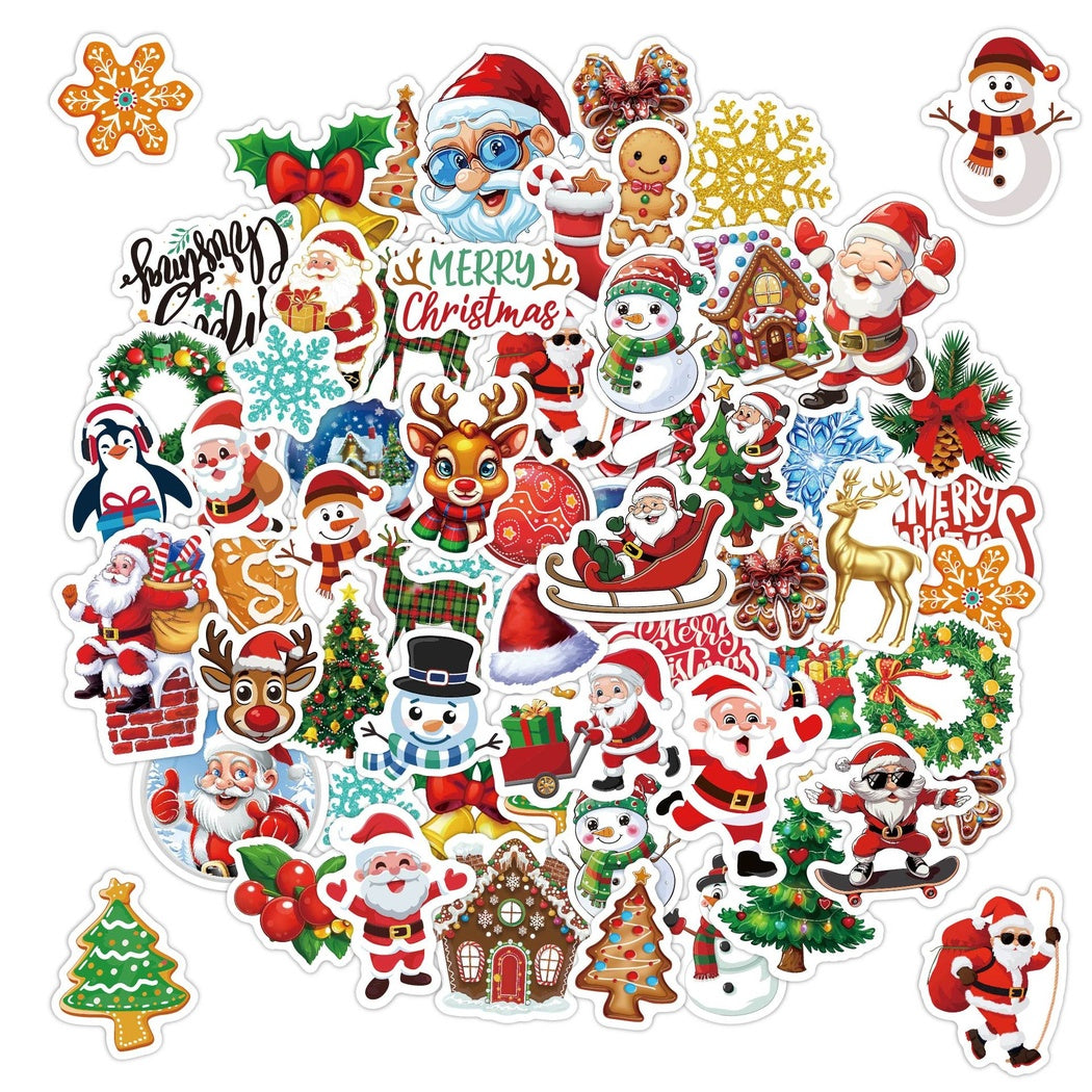Lunira - Christmas Santa 50-Piece Sticker Pack