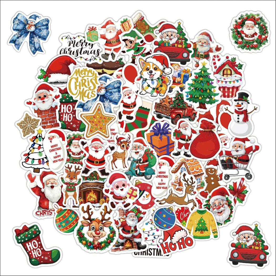 Lunira - Christmas Santa 50-Piece Sticker Pack