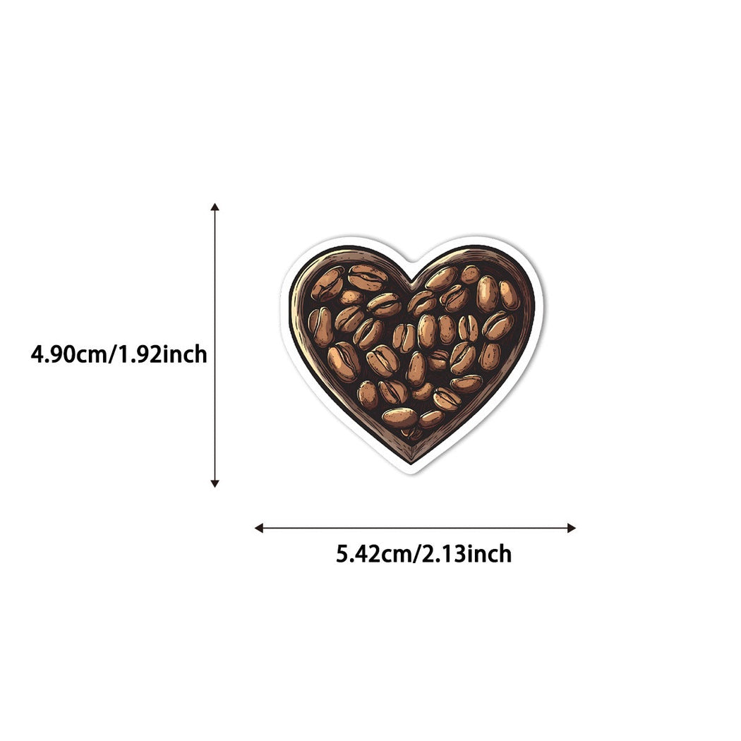 Lunira - Coffee Vintage 50-Piece Sticker Pack