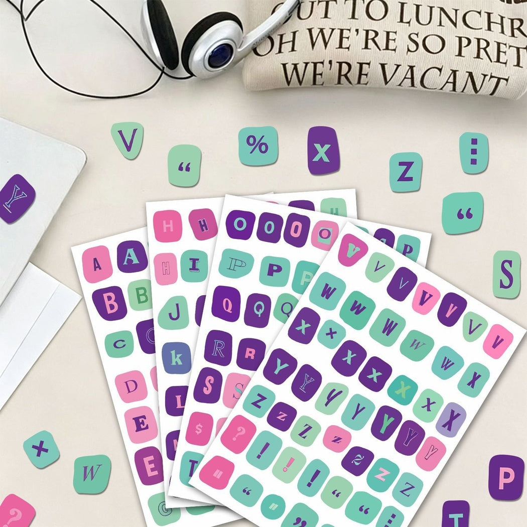 Lunira - Alphabet Number Pastel 181-Piece Sticker Pack