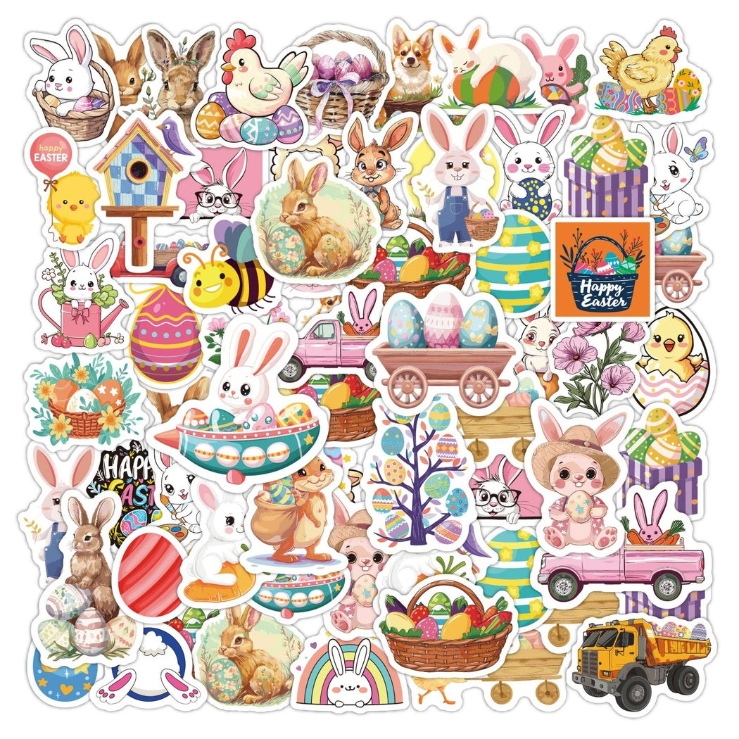Lunira - Easter Rabbit 50-Piece Sticker Pack
