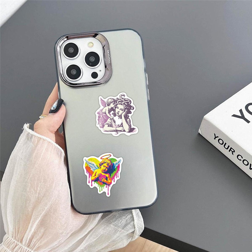 Lunira - Cupid Black-and-White 50-Piece Sticker Pack