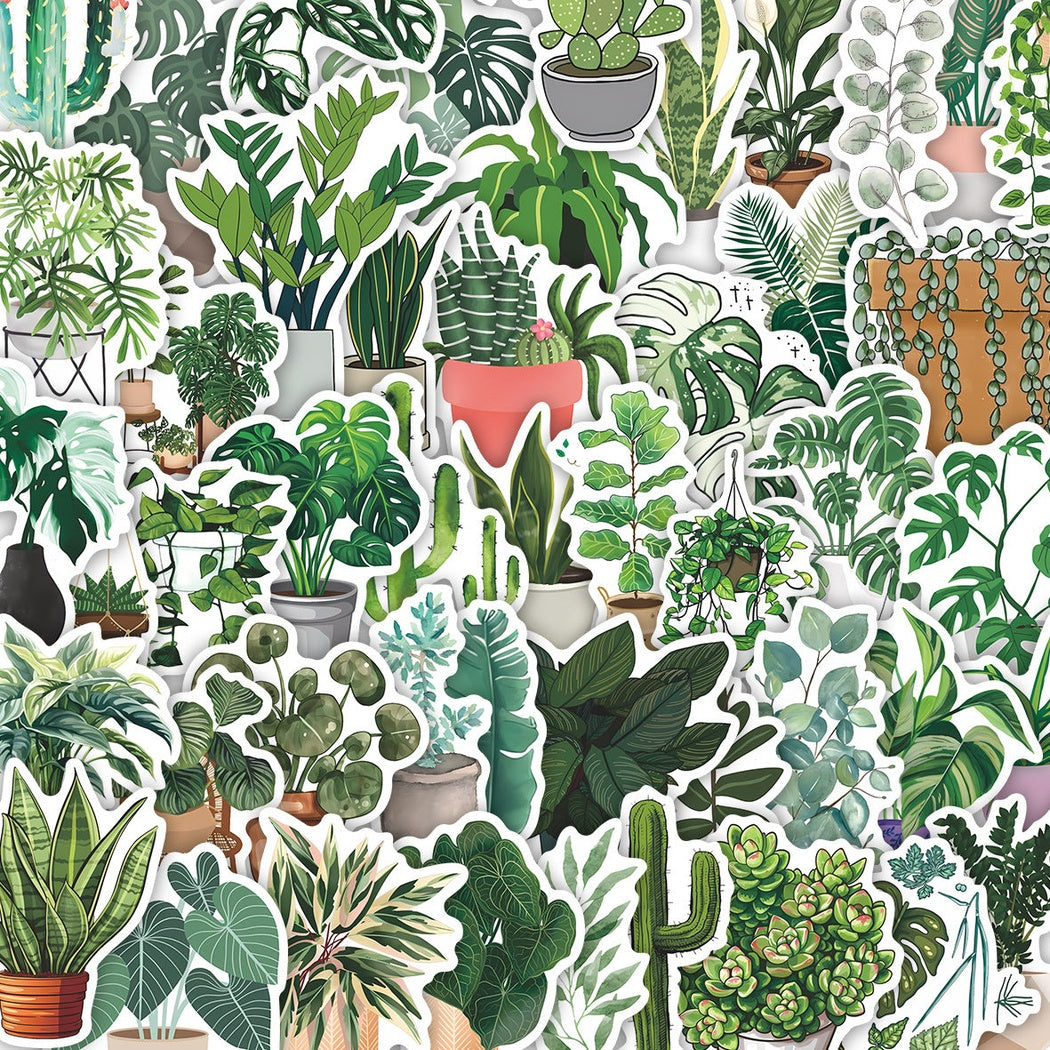 Lunira - Botanical Green 50-Piece Sticker Pack