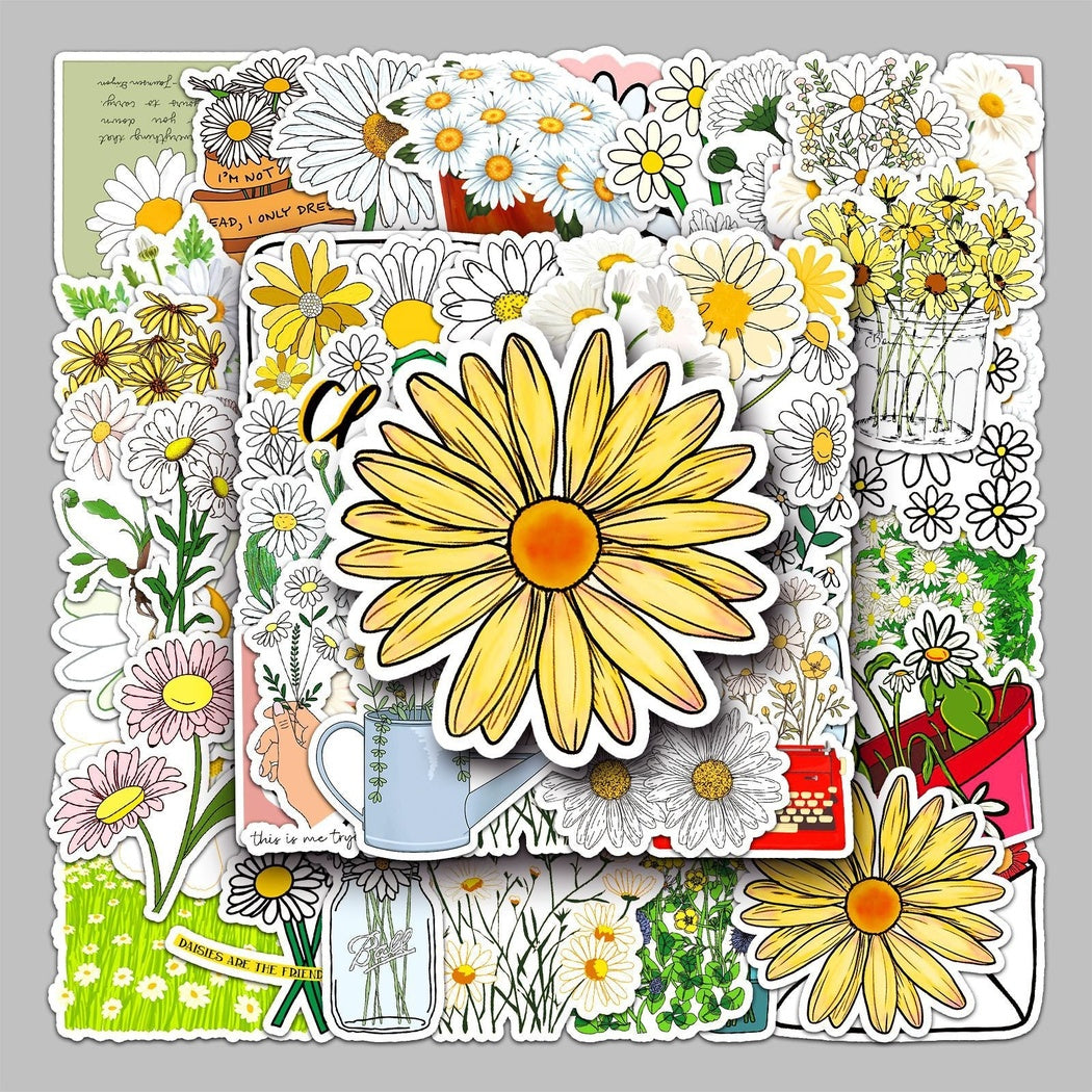 Lunira - Daisy Botanical 50-Piece Sticker Pack