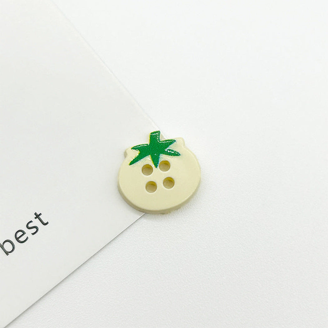 Bunli - DIY 10 Pack Tomato-Shaped Four-Hole Button