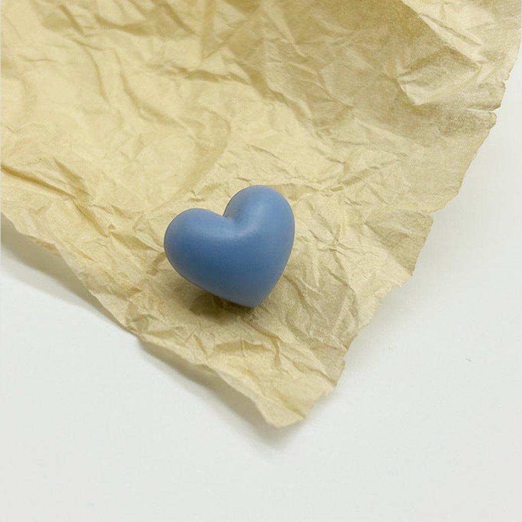 Bunli - DIY 10 Pack Glossy Heart-Shaped Shank Button
