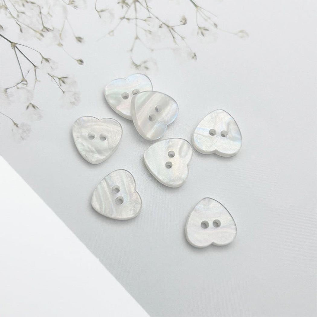 Bunli - DIY 10 Pack Iridescent Mixed-Shape Two-Hole Button