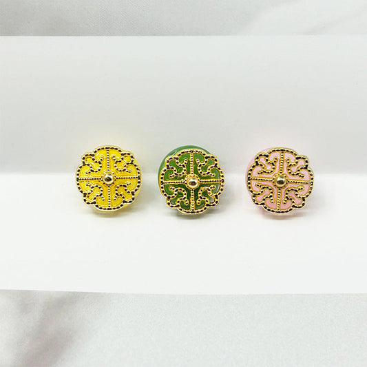 Bunli - DIY 10 Pack Stone-Effect Ring Button