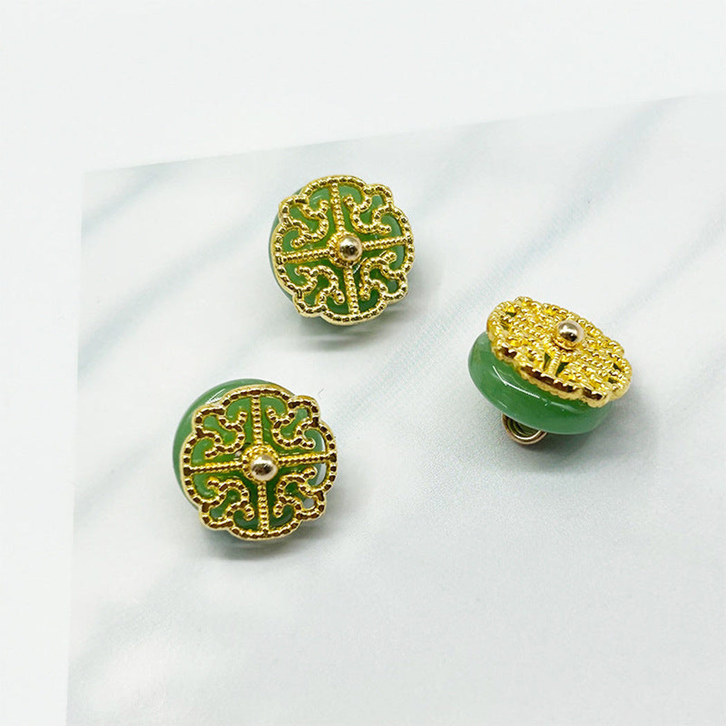 Bunli - DIY 10 Pack Stone-Effect Ring Button
