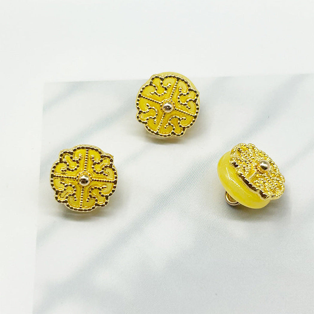 Bunli - DIY 10 Pack Stone-Effect Ring Button