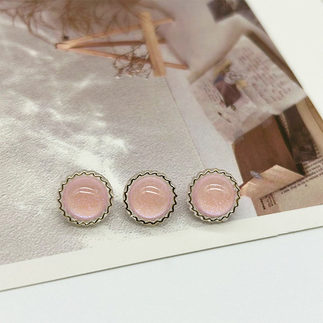 Bunli - DIY 10 Pack Glitter Flower Button
