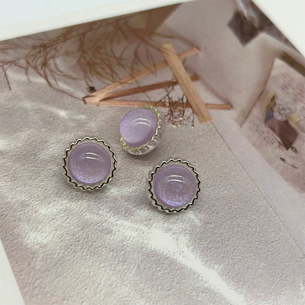 Bunli - DIY 10 Pack Glitter Flower Button