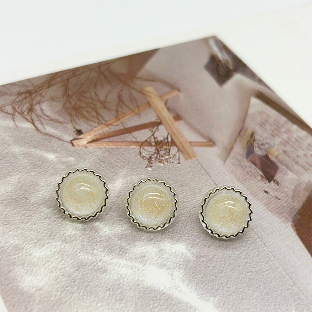 Bunli - DIY 10 Pack Glitter Flower Button