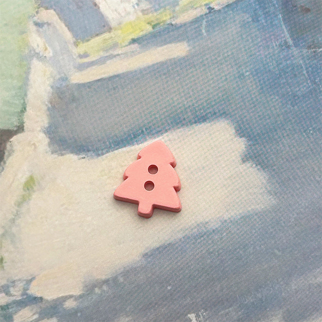 Bunli - DIY 10 Pack Christmas Tree-Shaped Two-Hole Button