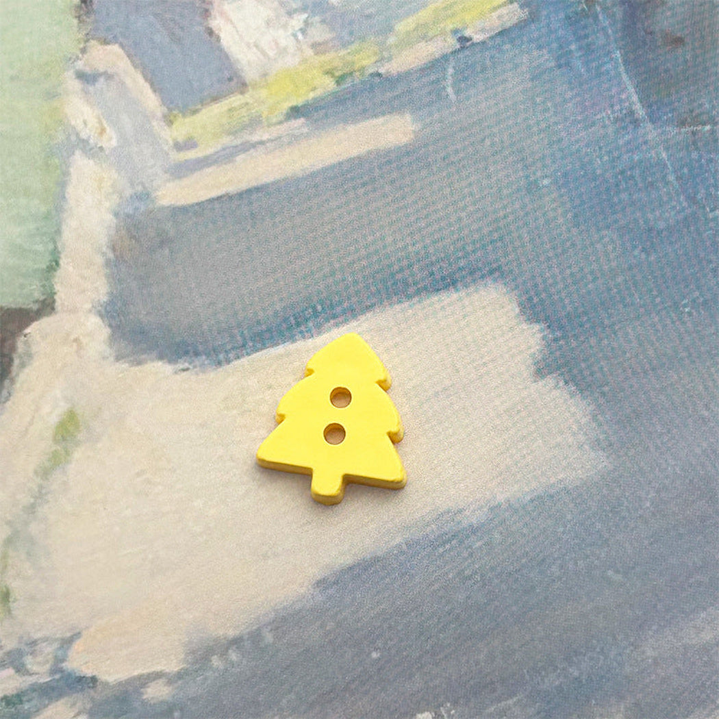 Bunli - DIY 10 Pack Christmas Tree-Shaped Two-Hole Button
