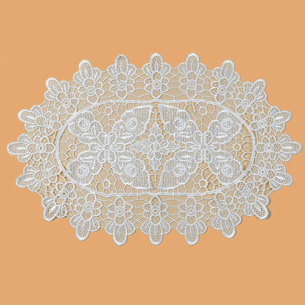 Velin - Butterfly Motif Floral Openwork Placemat