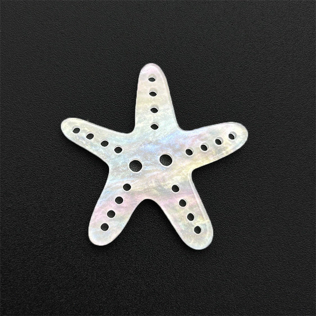 Bunli - DIY 10 Pack Iridescent Starfish-Shaped Button