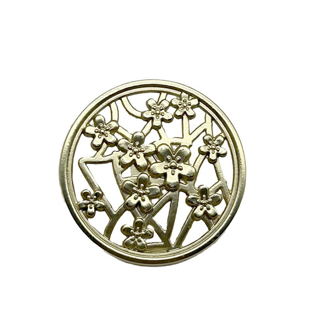 Bunli - DIY 10 Pack Metal Openwork Floral Button
