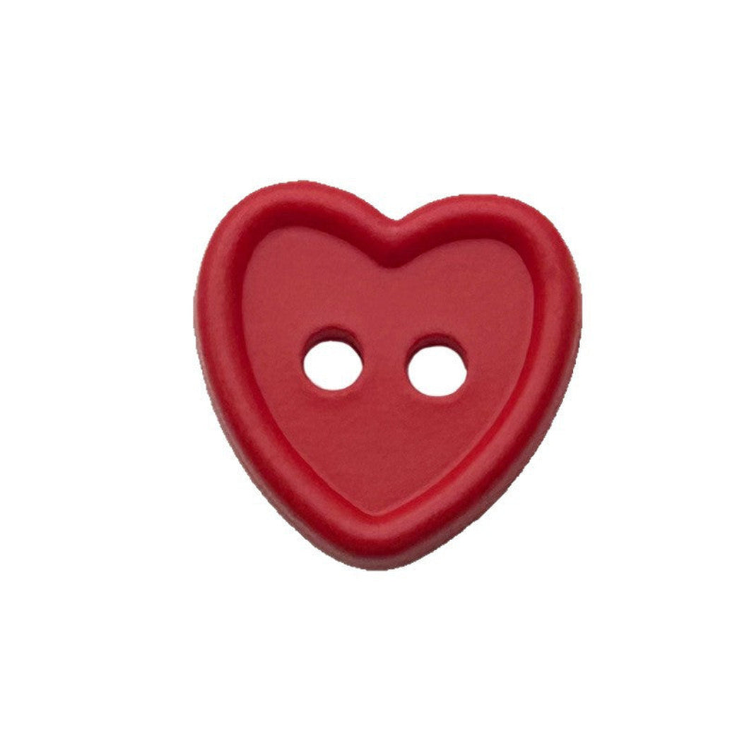 Bunli - DIY 10 Pack Heart-Shaped Two-Hole Button