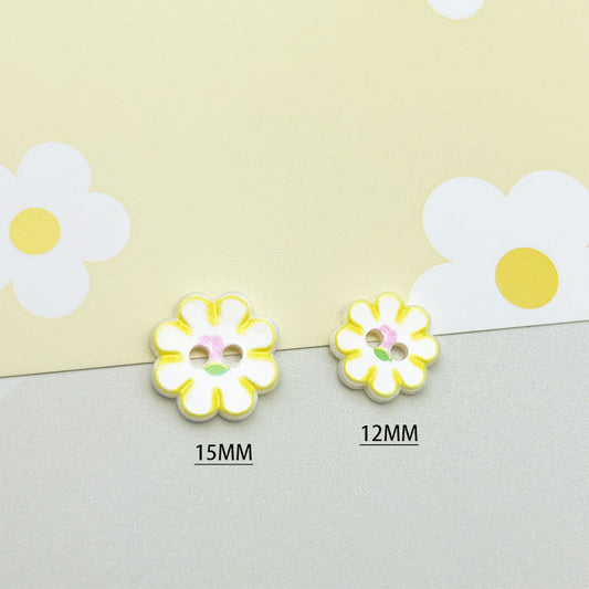 Bunli - DIY 10 Pack Two-Hole Flower-Shaped Button