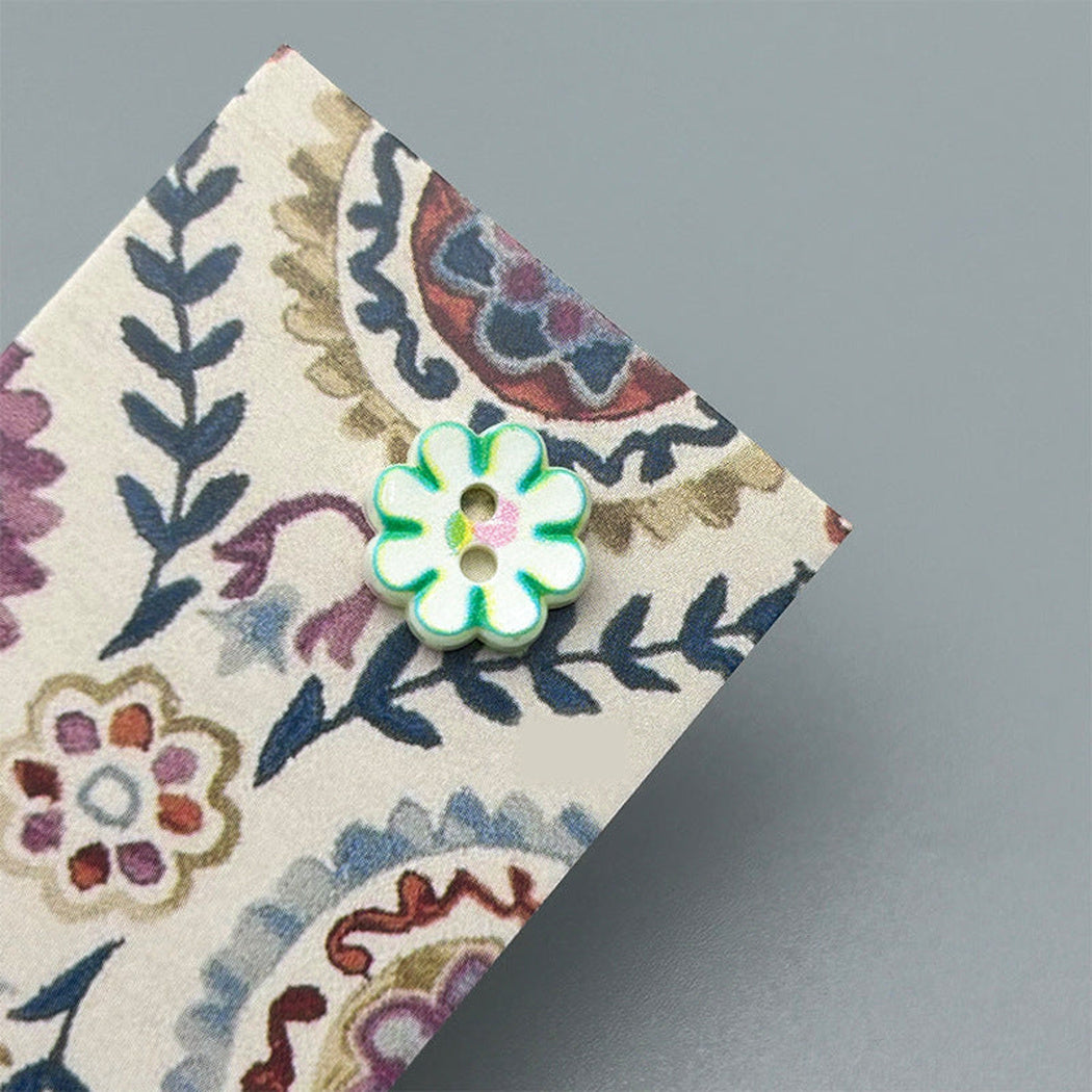 Bunli - DIY 10 Pack Two-Hole Flower-Shaped Button