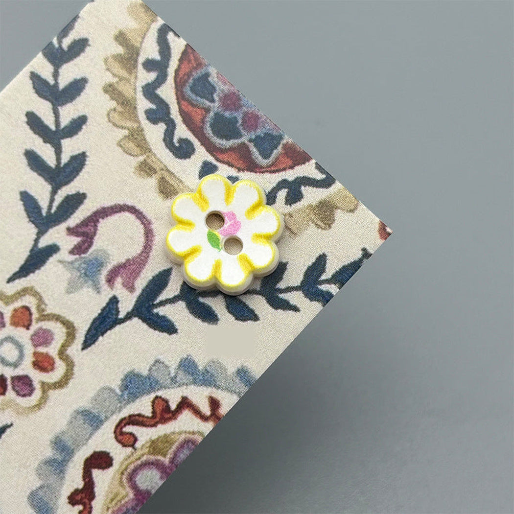 Bunli - DIY 10 Pack Two-Hole Flower-Shaped Button