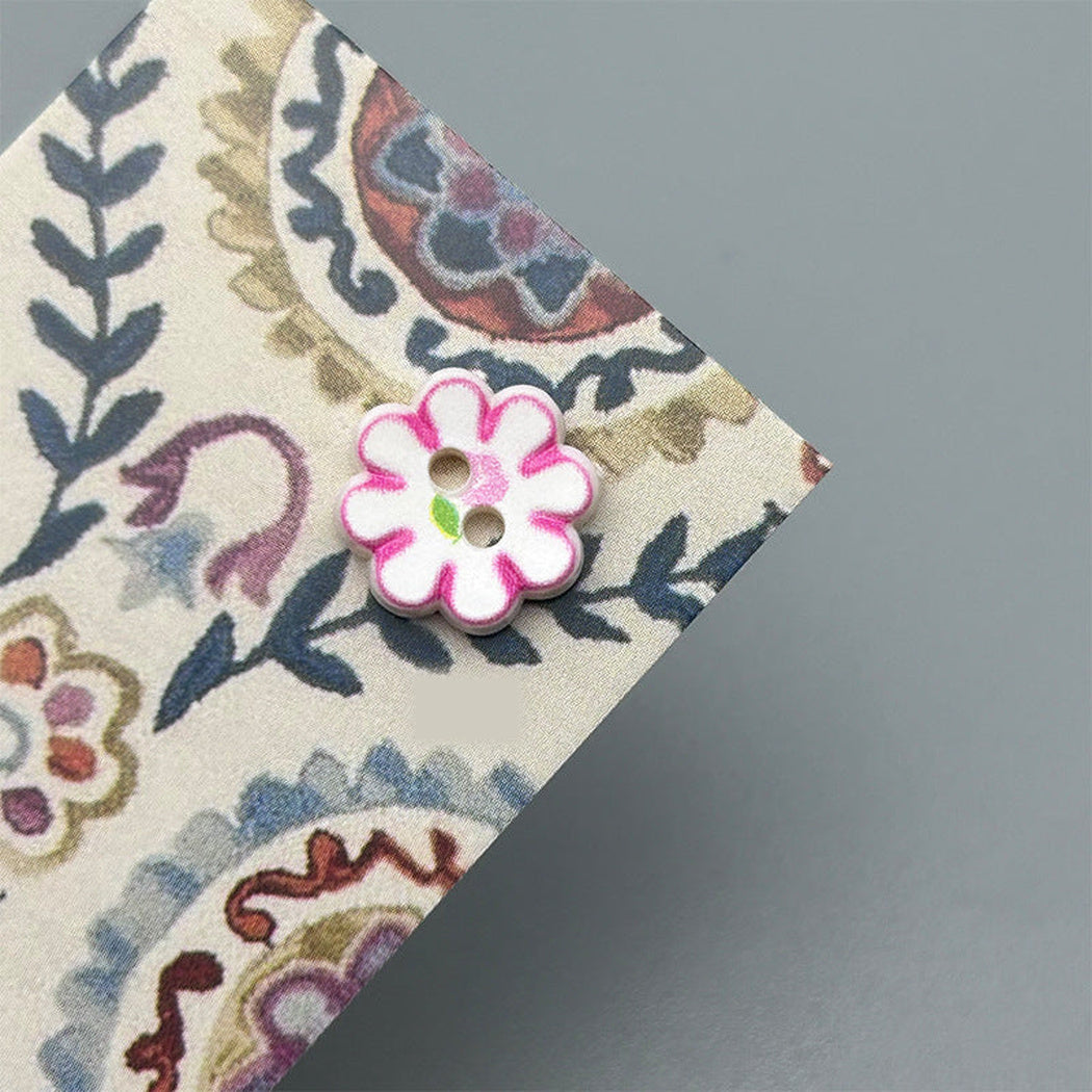 Bunli - DIY 10 Pack Two-Hole Flower-Shaped Button