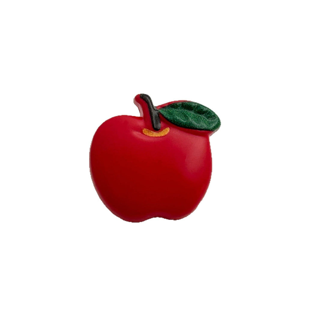Bunli - DIY 10 Pack Red Apple-Shaped Shank Button