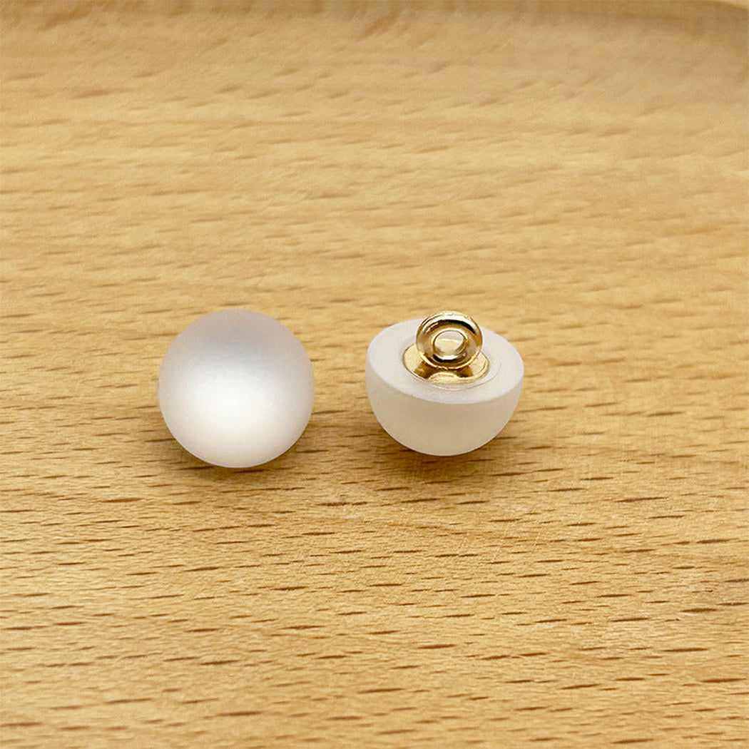 Bunli - DIY 10 Pack Frosted Domed Shank Button