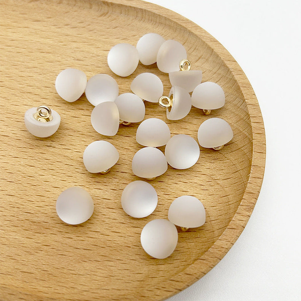 Bunli - DIY 10 Pack Frosted Domed Shank Button