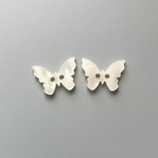 Bunli - DIY 10 Pack Lustrous Butterfly Two-Hole Button