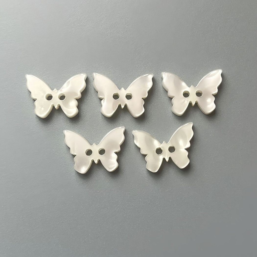 Bunli - DIY 10 Pack Lustrous Butterfly Two-Hole Button