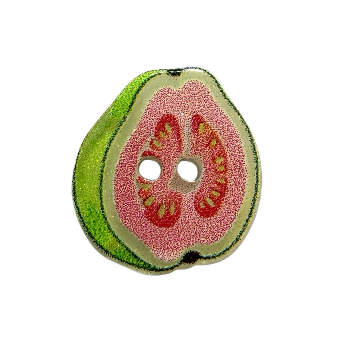 Bunli - DIY 10 Pack Guava Fruit Two-Hole Button