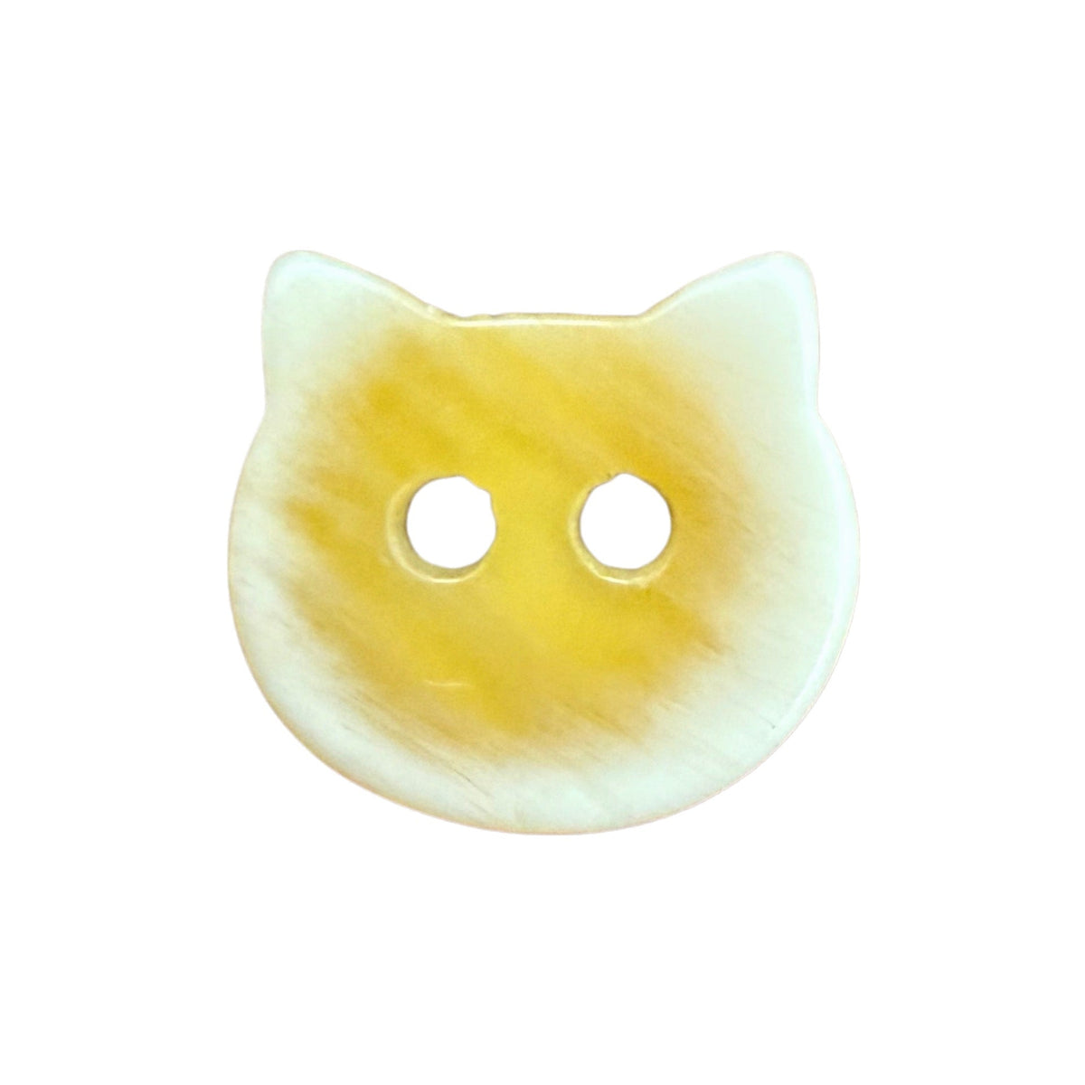 Bunli - DIY 10 Pack Yellow Cat Two-Hole Button
