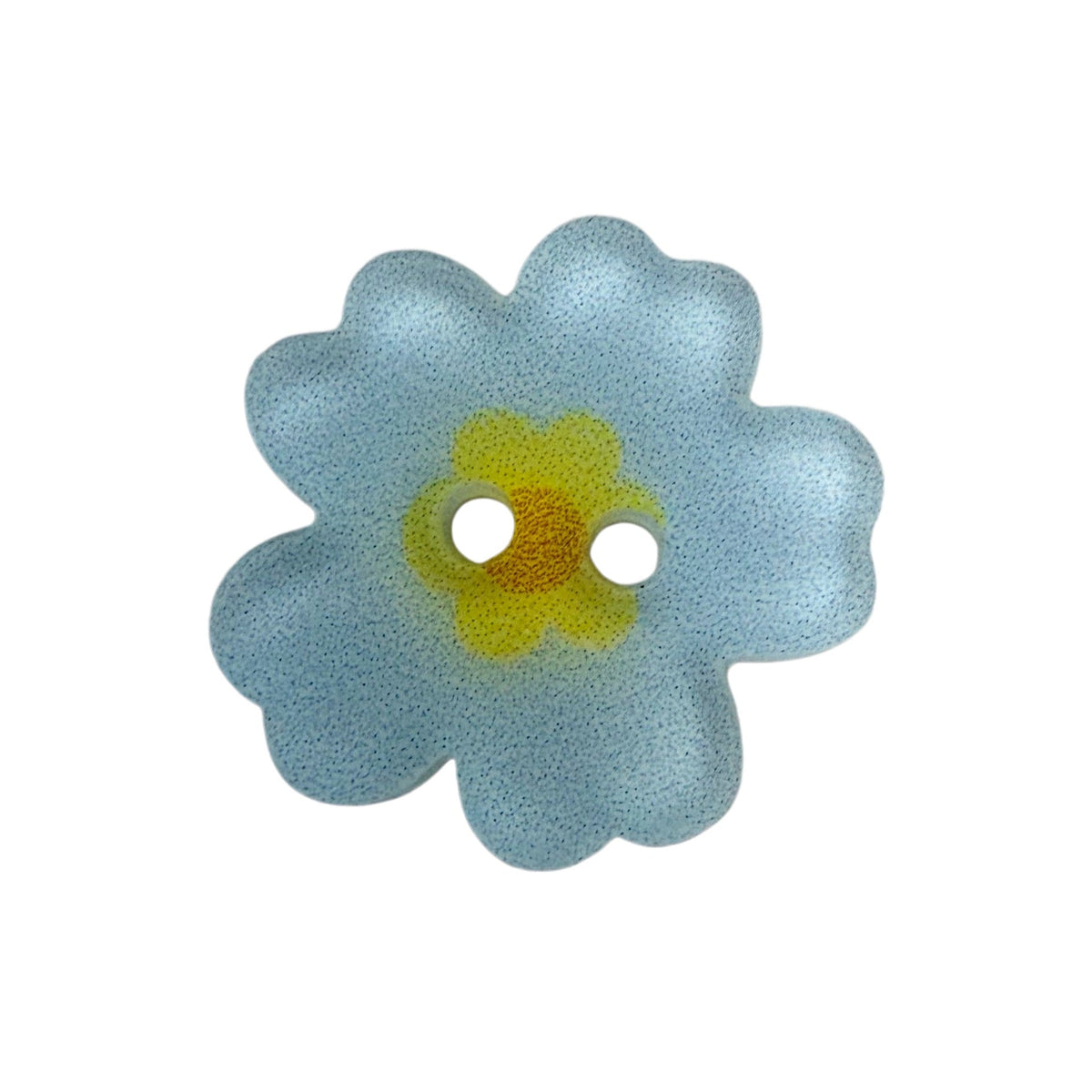 Bunli - DIY 10 Pack Blue Garden Motif Two-Hole Button