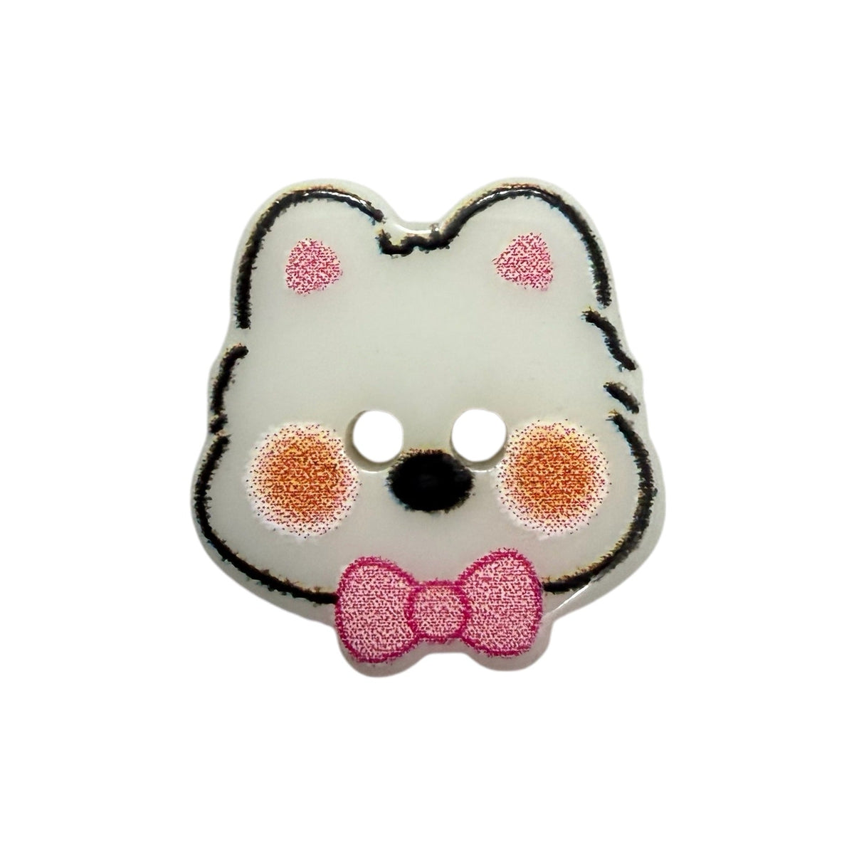 Bunli - DIY 10 Pack Westie Dog Two-Hole Button