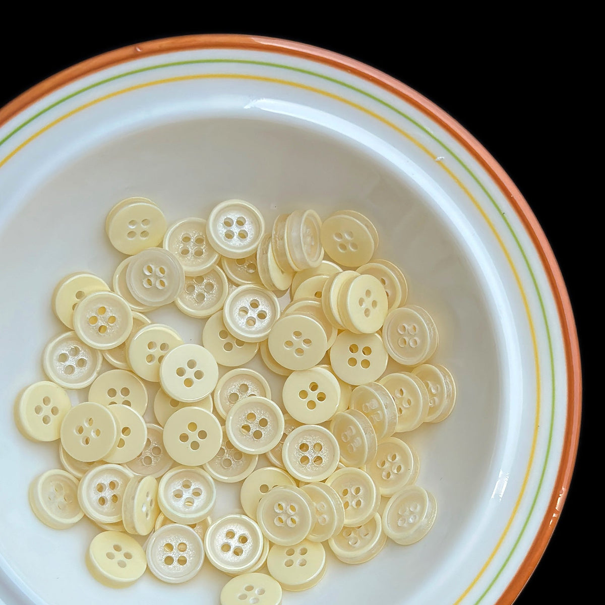 Bunli - DIY 10 Pack Candy Color Round Four-Hole Button