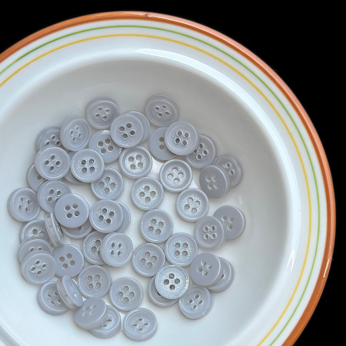 Bunli - DIY 10 Pack Candy Color Round Four-Hole Button