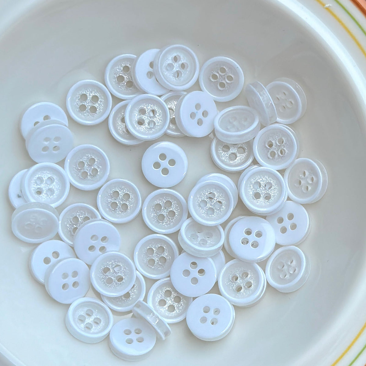 Bunli - DIY 10 Pack Candy Color Round Four-Hole Button