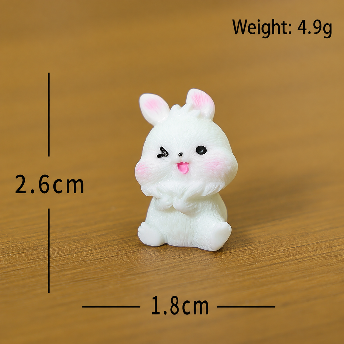 Objella - Fluffy-Tail Rabbit Miniature Ornament